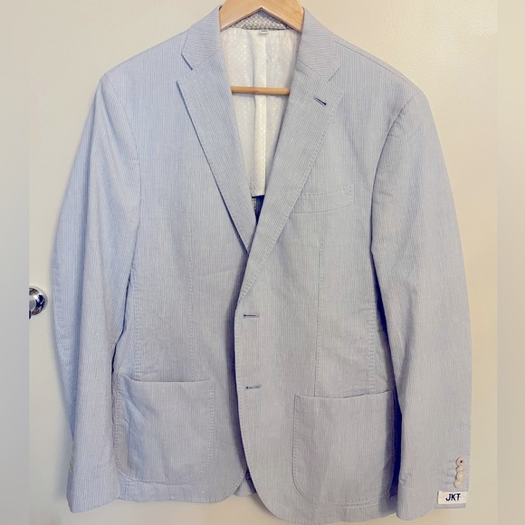 JKT New York Mens Medium Size Blazer (light blue) - Picture 1 of 3